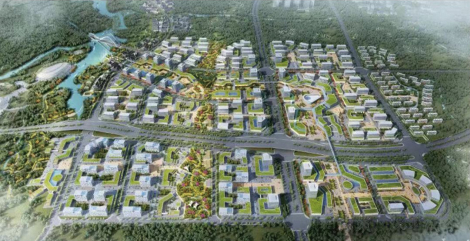 上饒國際醫(yī)療旅游先行區(qū)核心區(qū)道路網(wǎng)